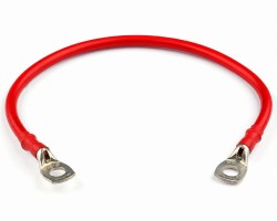 Custom battery lead in red 25 mm² cable 
